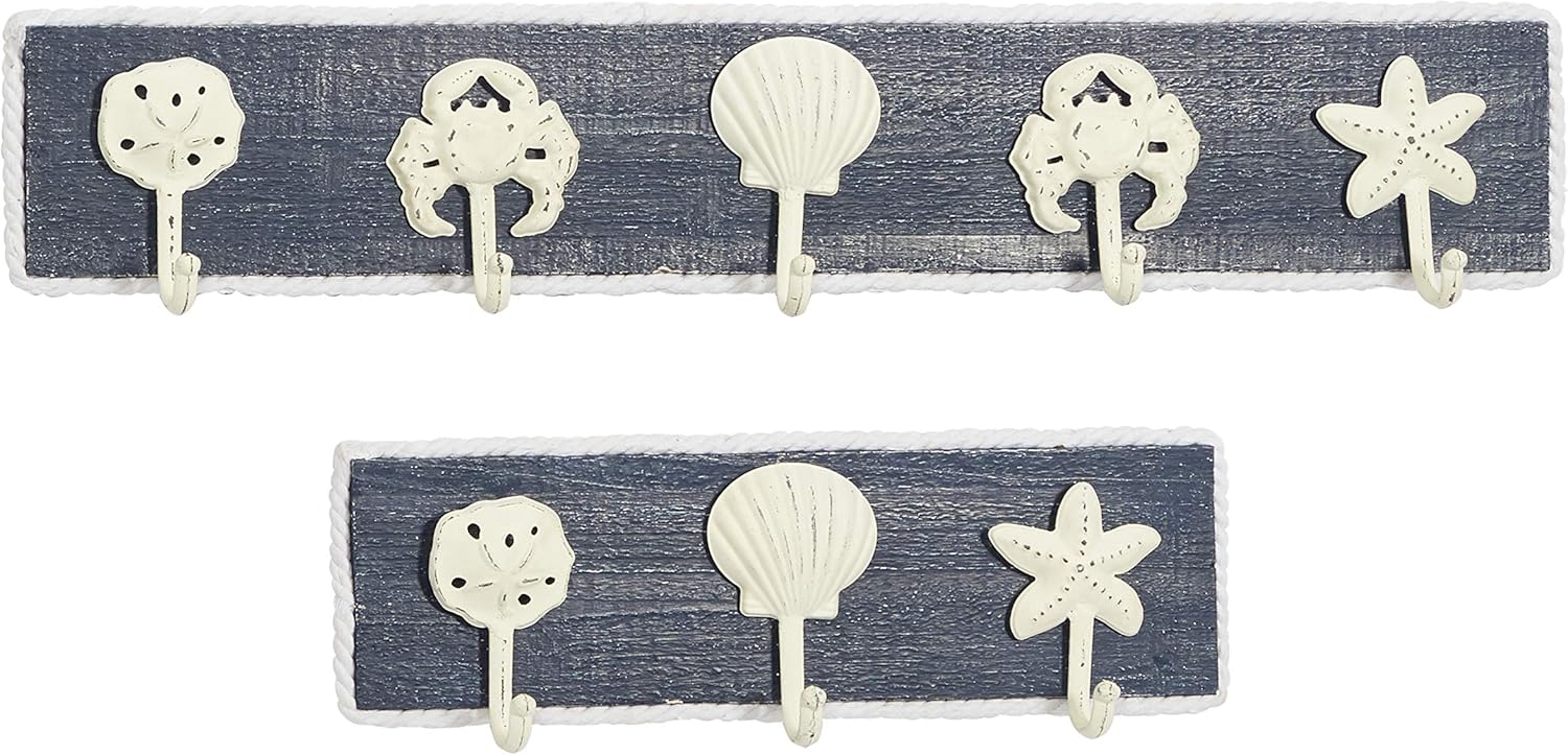 Deco 79 Rack Wall Hook, S/2 18