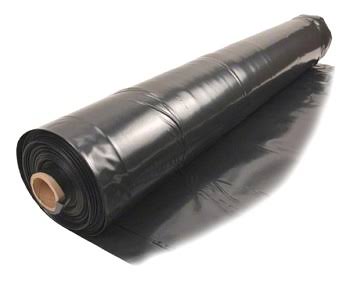 20 x 100 ft. x 4 Mil Roll of Heavy Duty Black Color Plastic Sheet, from Generic