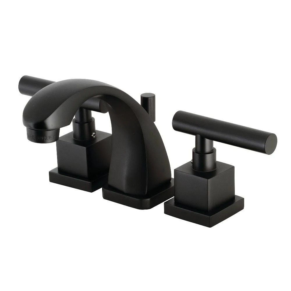 Kingston Brass KS4940CQL 8 in. Claremont Widespread Bathroom Faucet Matte Black