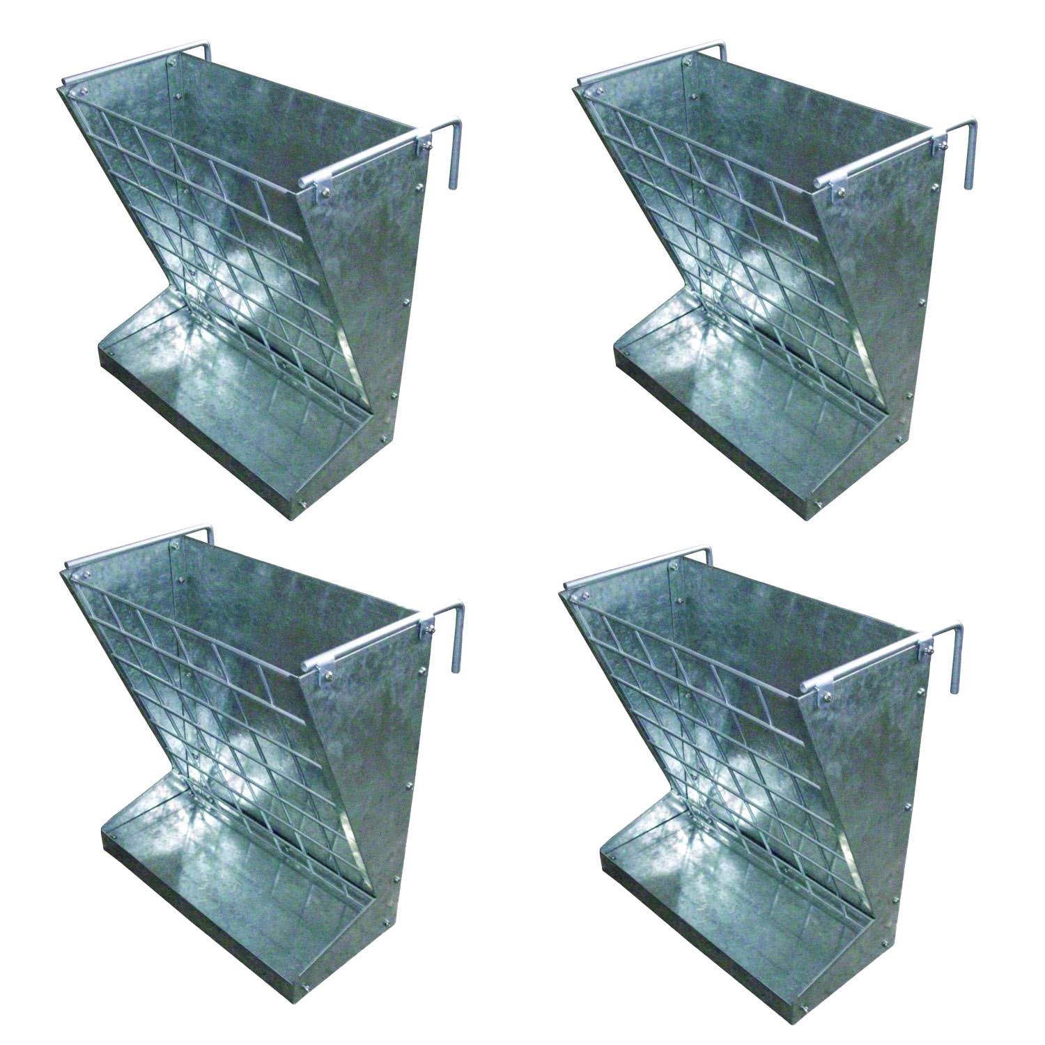 Little Giant Heavy-Duty Galvanized Metal 2-in-1 Goat and Sheep Feeder (4 Pack) at Spreetail (VMinnovations | VM Express)