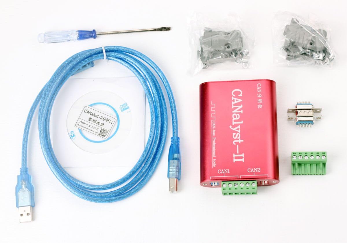 CANalyst-II USB to CAN Analyzer CAN-Bus Converter Adapter Support ZLGCANpro Pack of 2