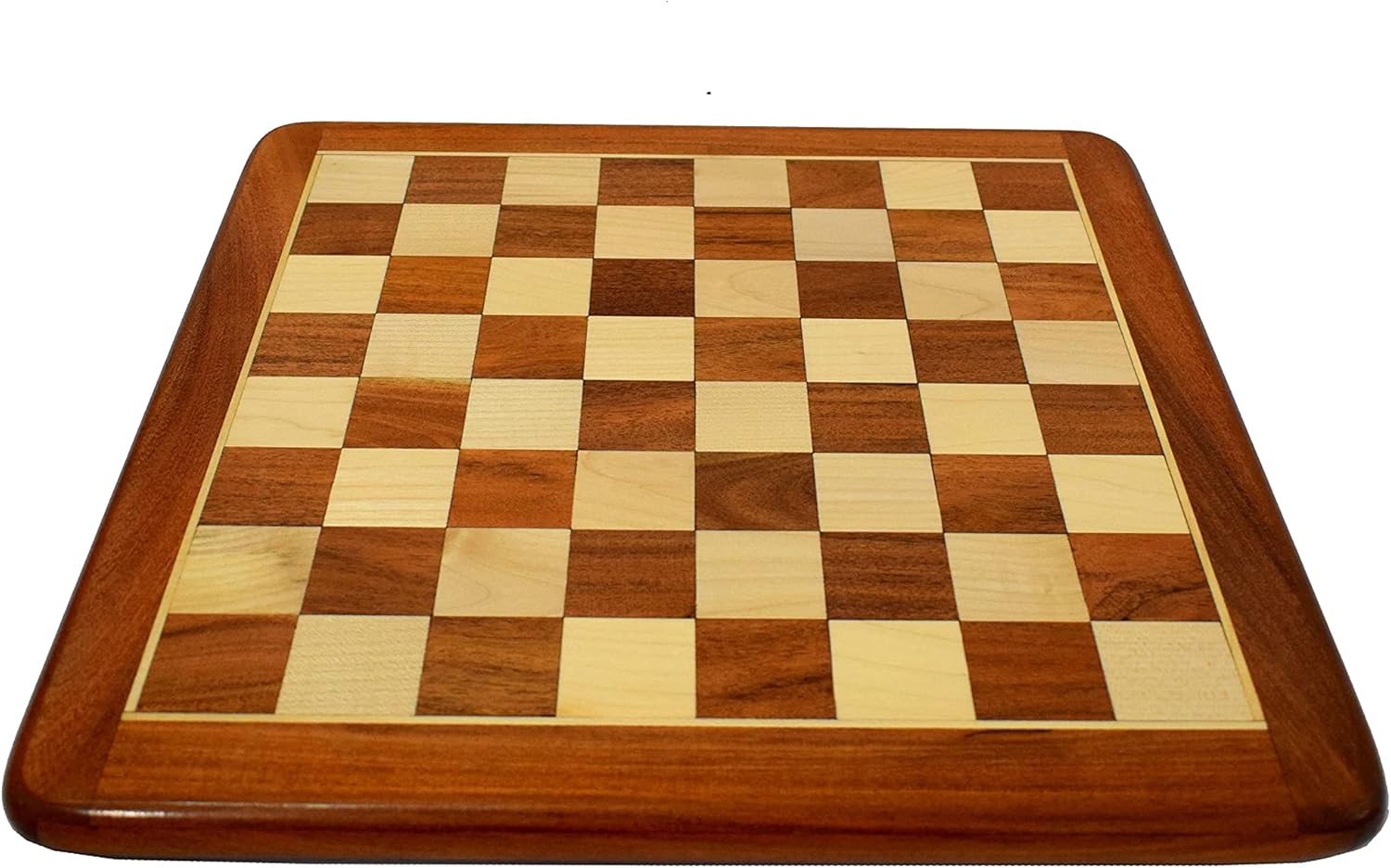wigano tournament professional wooden chess board without chess pieces (16 inch)-Brown Pack of 2