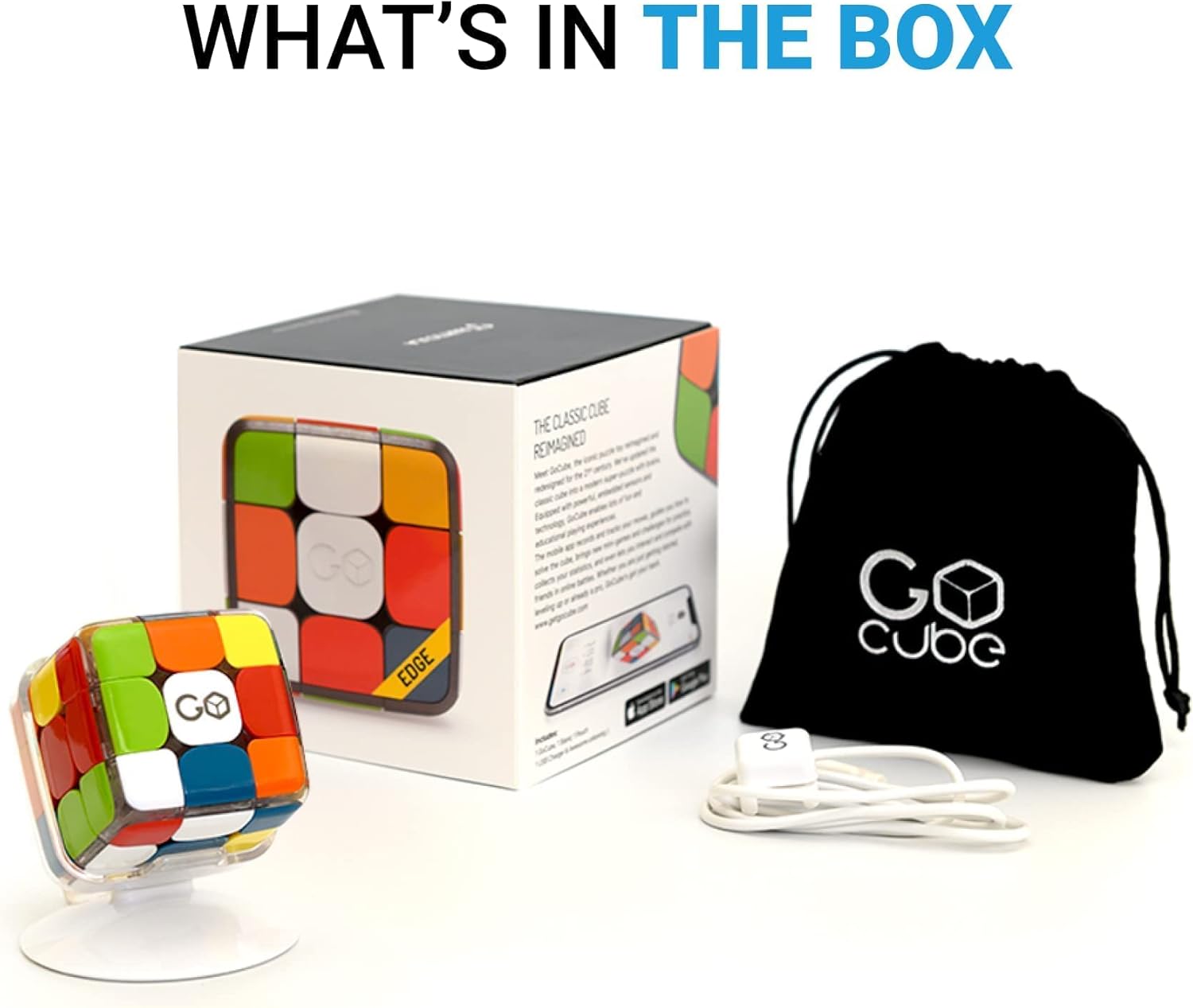 GoCube The Connected Electronic Bluetooth Cube: Award-Winning app Enabled STEM Puzzle for All Ages. Free app Pack of 2