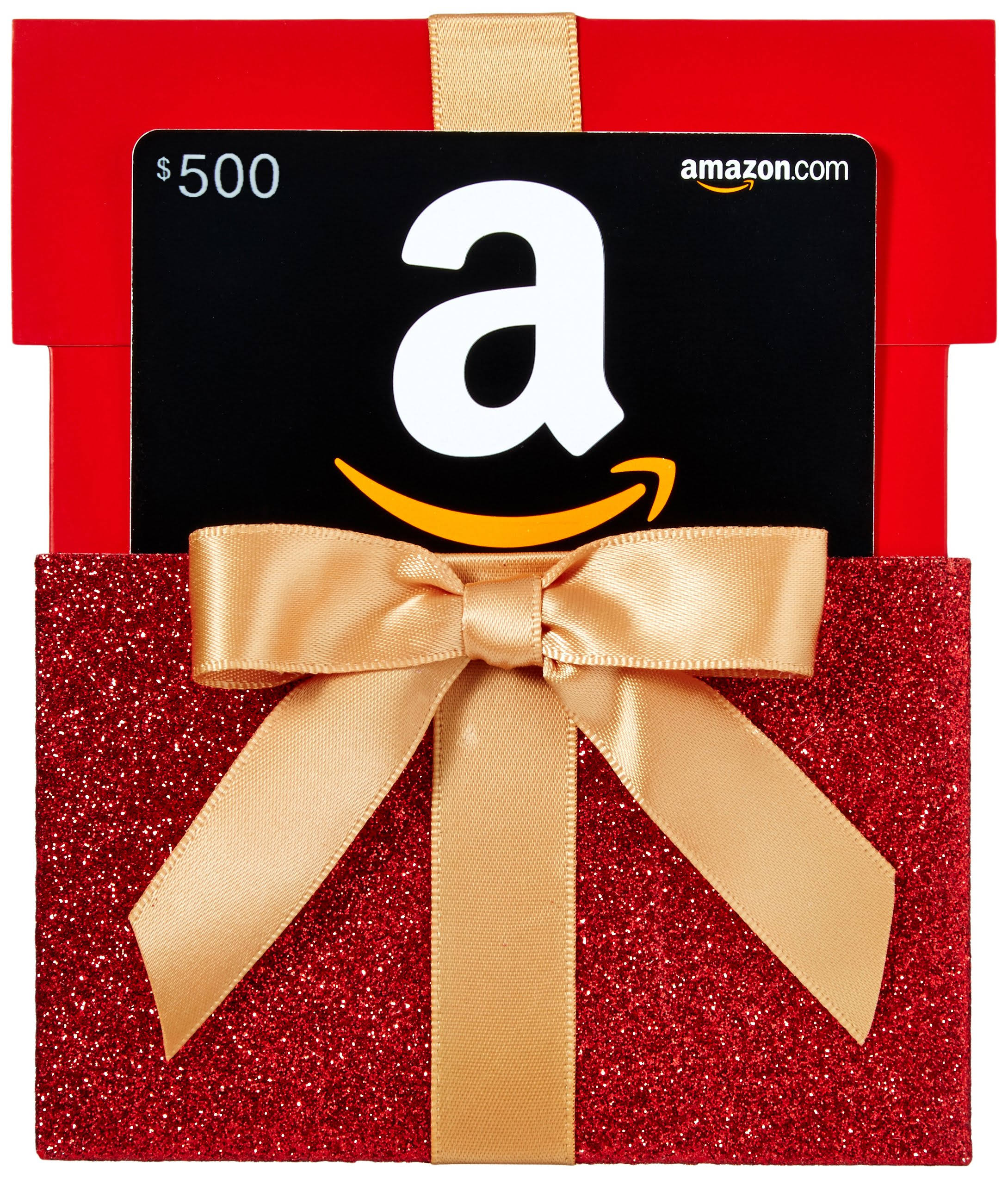 Amazon.Com $500 Gift Card In A Gift Box Reveal - Classic Black Card Design