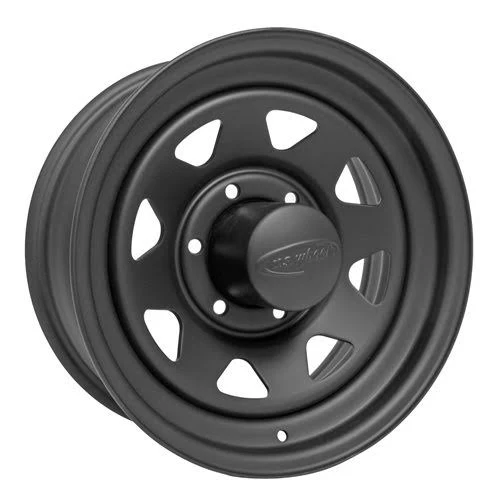 15x8 6x139.70mm|6x5.5 inch U.S. Wheel 704 Series Stealth 8-Spoke Matte Black Wheels