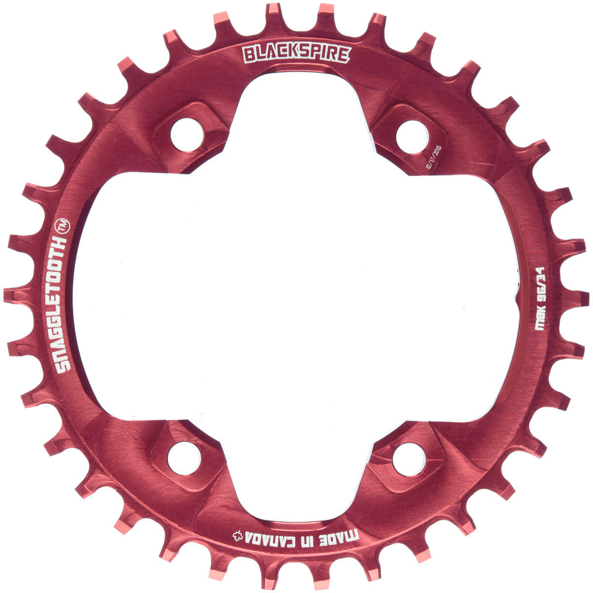 Blackspire Snaggletooth NarrowWide Chainring XT8000 - 4-Bolt - Red