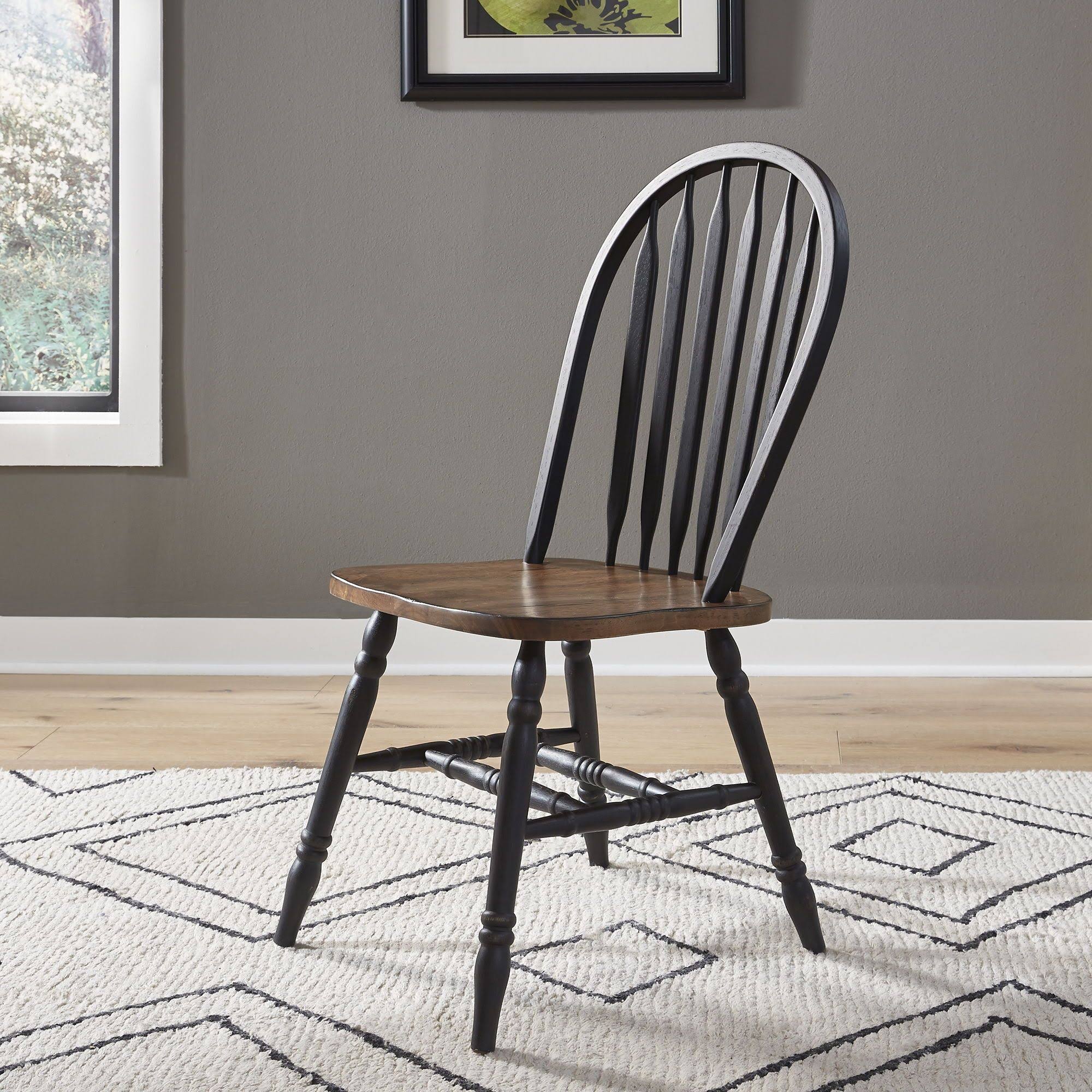 Liberty Furniture Carolina Crossing Black Side Chair