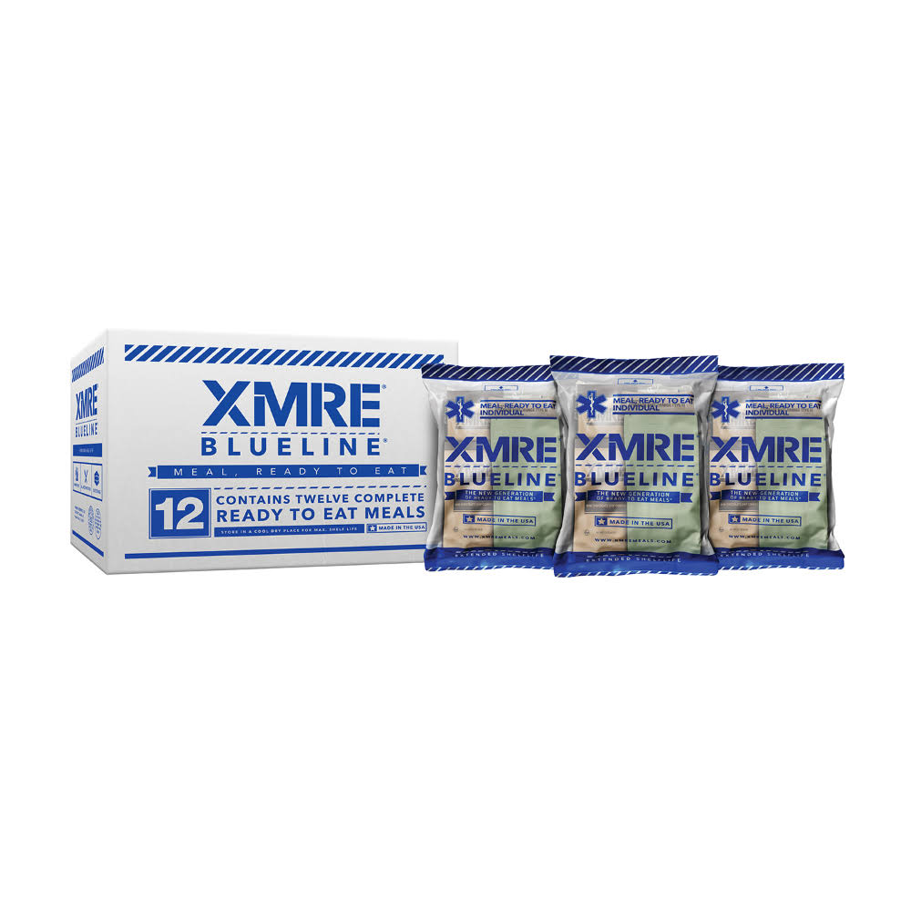 XMRE Blue Line Meals -12 Pack - Without Heaters