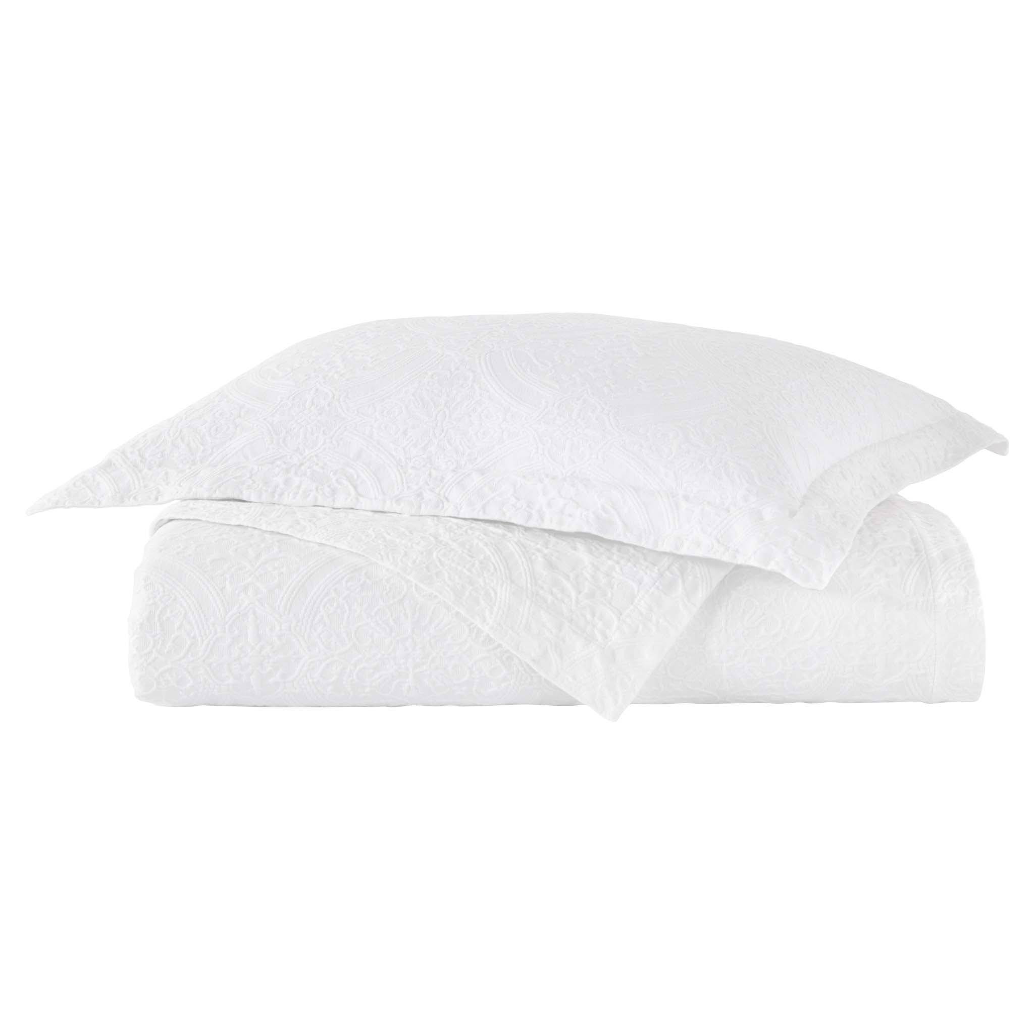 Peacock Alley Charlotte Coverlet, Twin - White