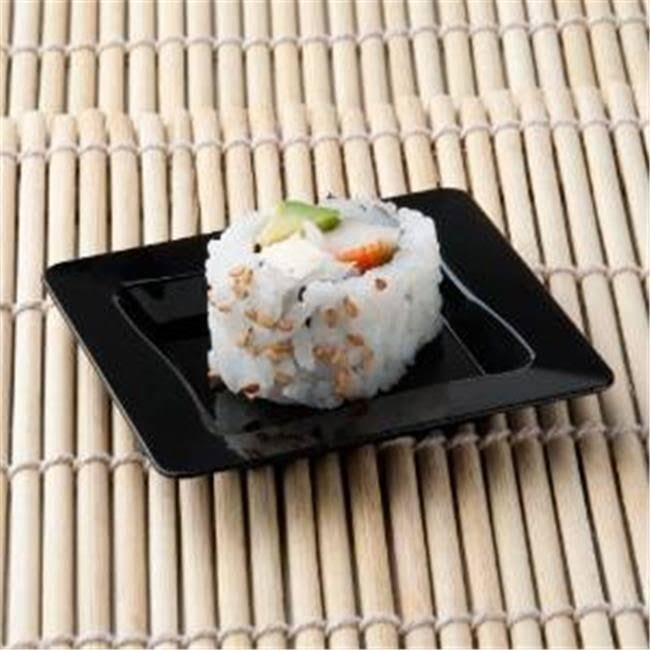 Fineline Settings 6200-BK Black 3 x 3 Serving Tray