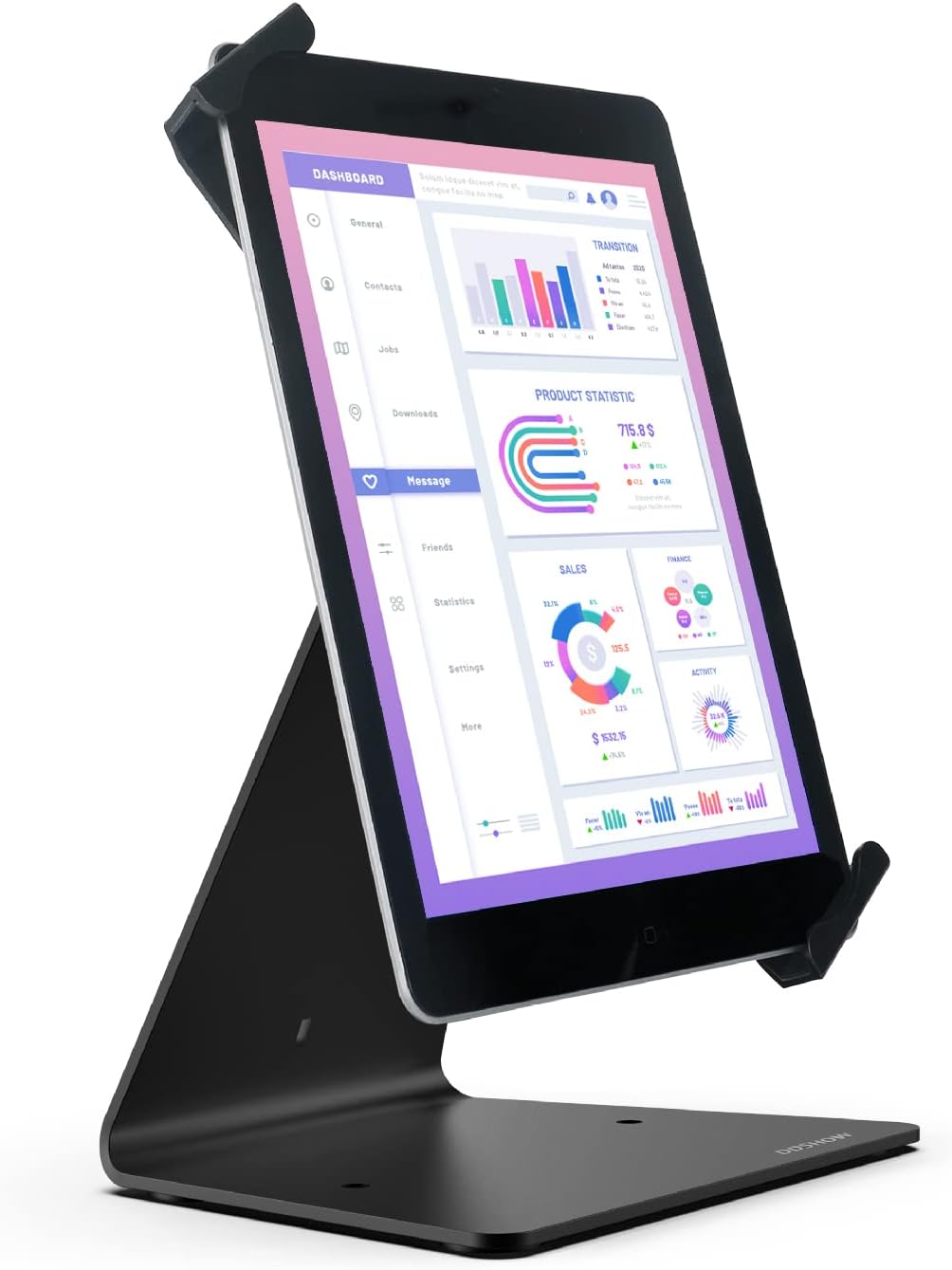 DDSHOW Desktop Anti-Theft Security Kiosk Stand Holder Enclosure for Most 8 to 10.1 Inch,& for 10.2