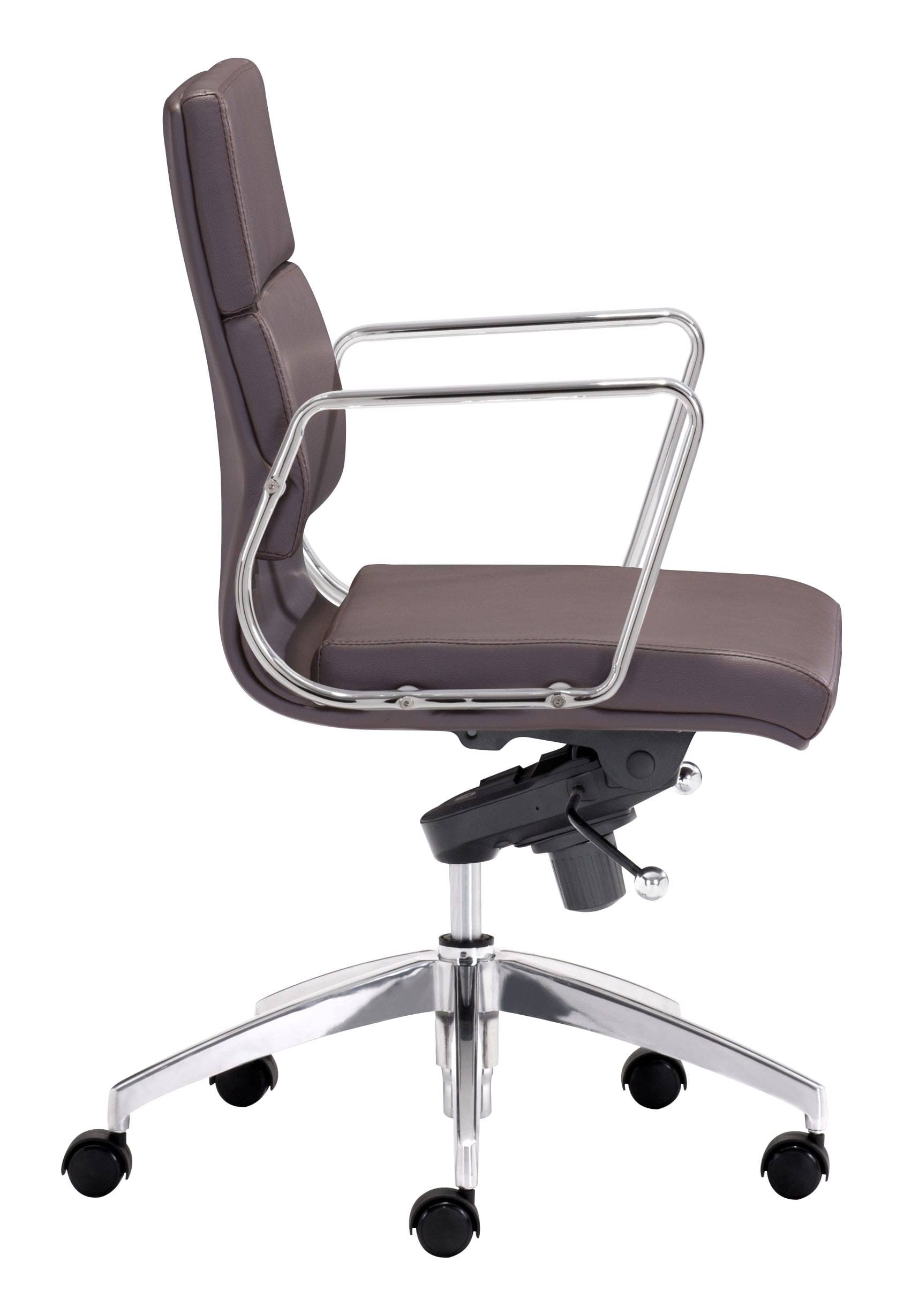 Zuo Modern Engineer Low Back Office Chair Espresso