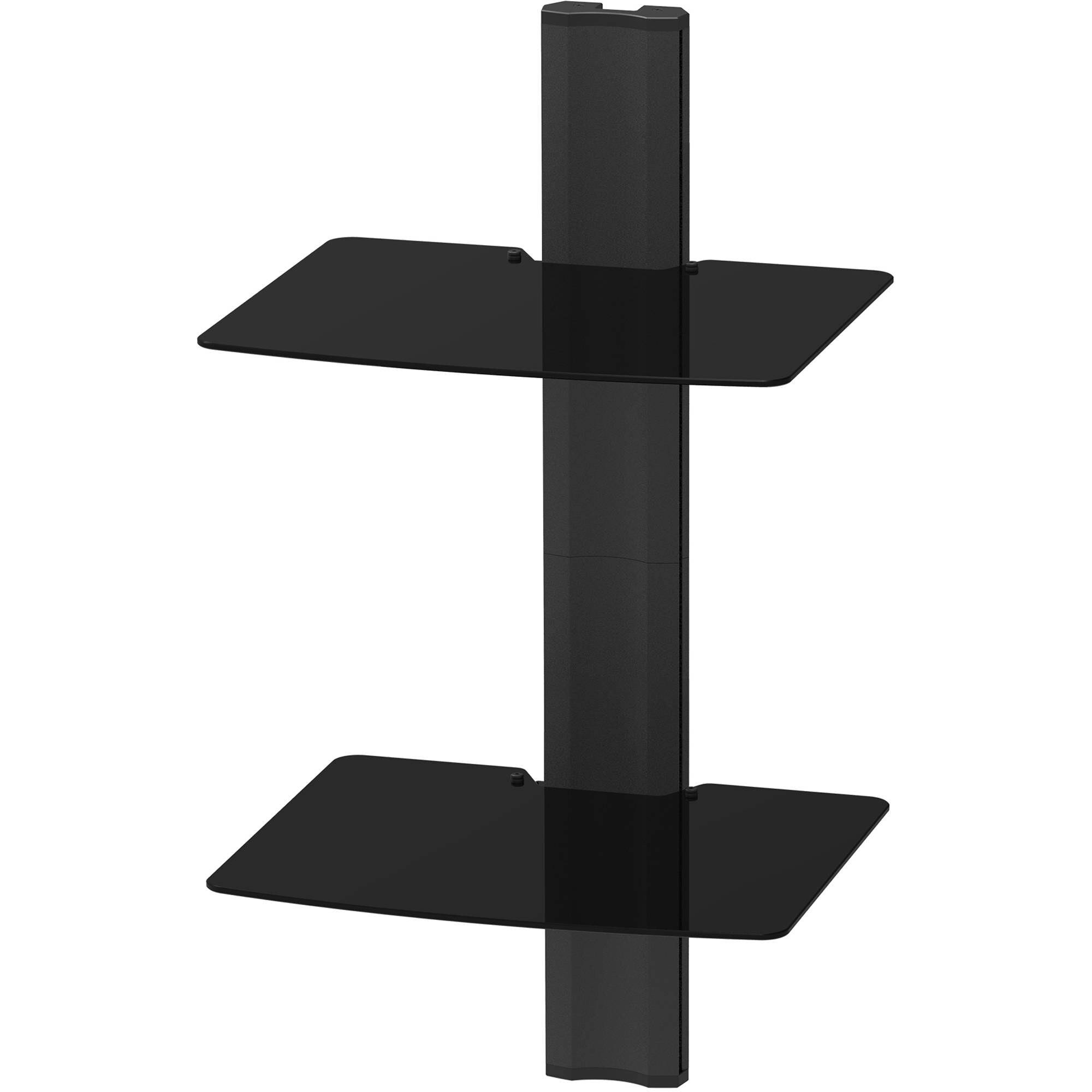 Kanto AVT2 Wall Mounted AV Shelf, Black