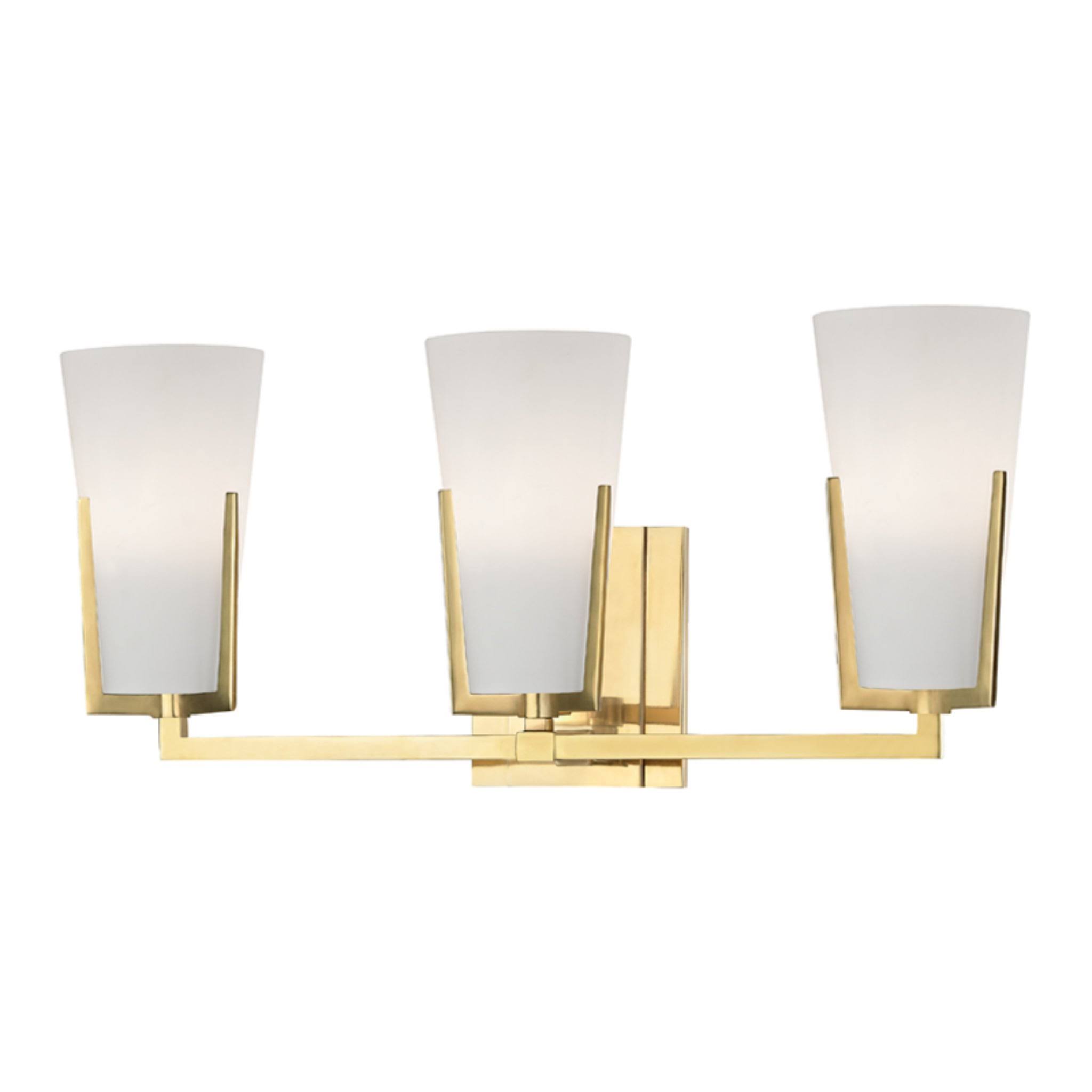 Hudson Valley 1803-AGB Upton 3 Light Bath Bracket - Aged Brass