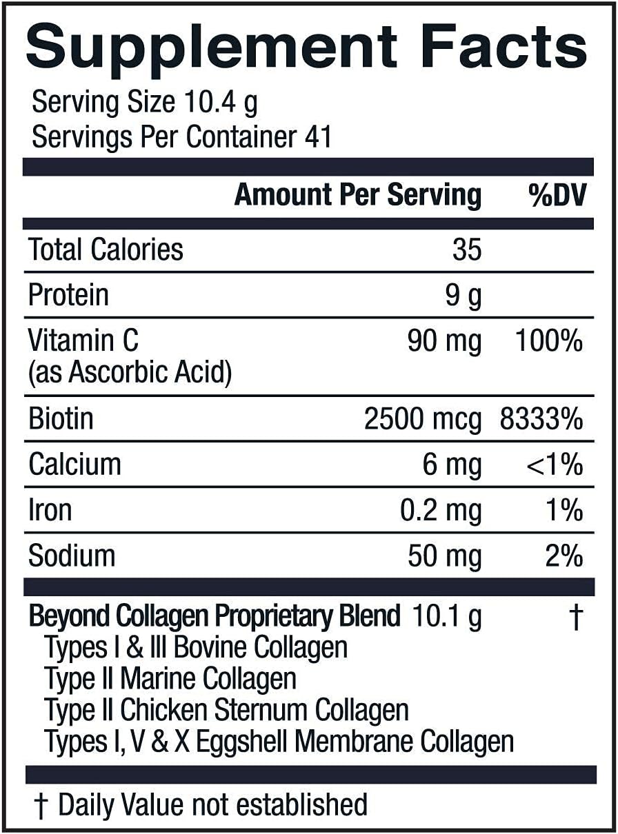 Live Conscious Beyond Collagen Multi Collagen Powder - Types I, II, III, V & X | Keto Friendly, Hydrolyzed Blend with Biotin & Vitamin C | Live Conscious - 41 Servings Pack of 2