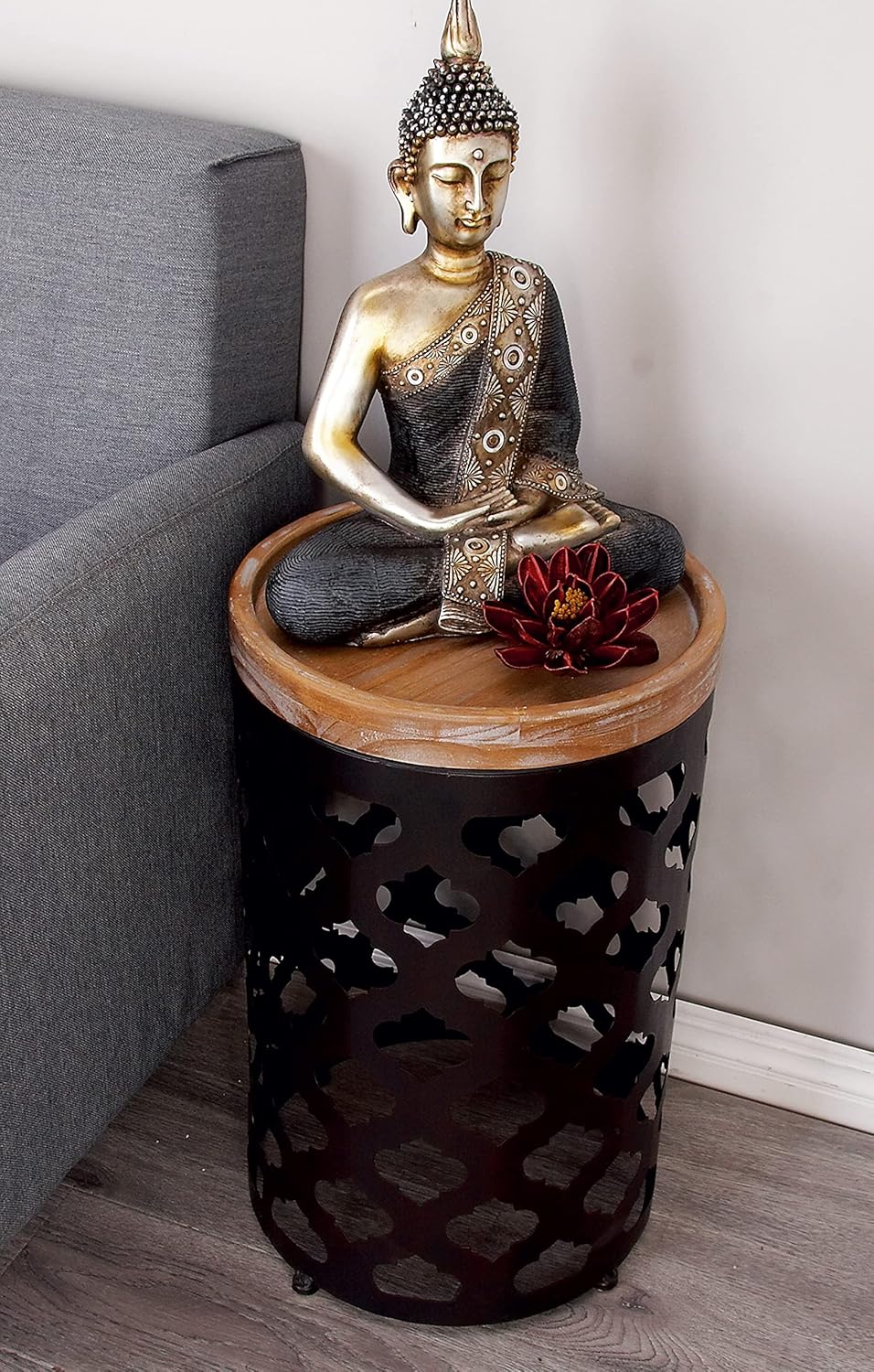 Deco 79 Metal Wood Accent Tables (Set of 2), 22