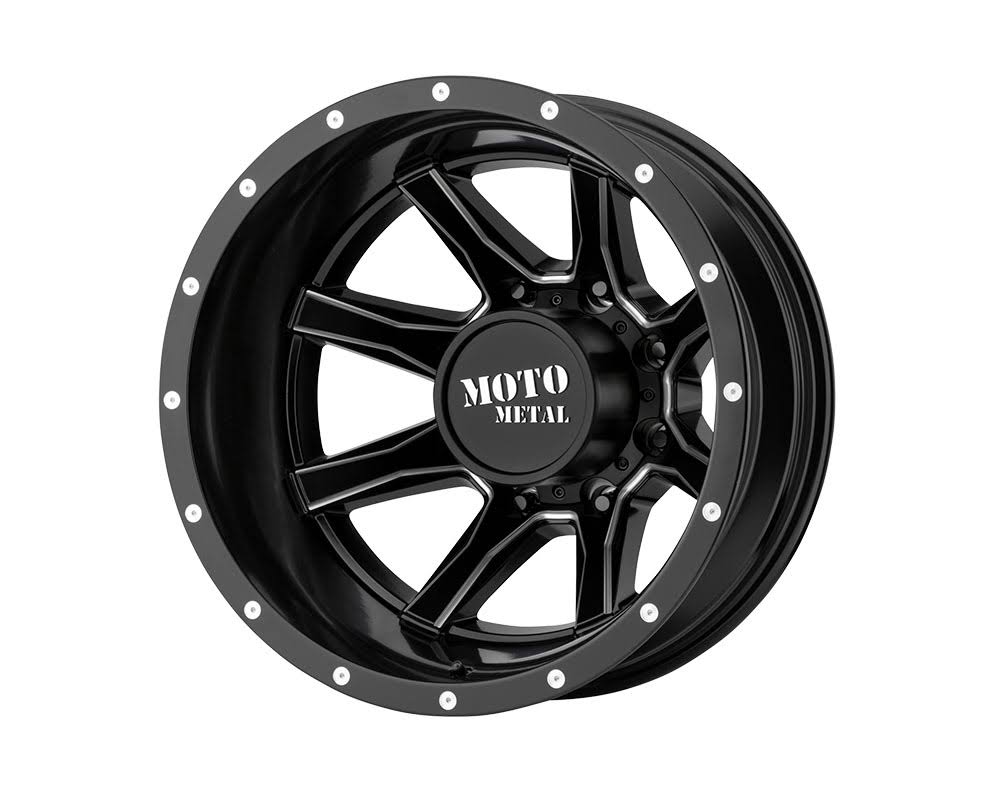 Moto Metal MO995208827198N MO995 Wheel 20x8.25 8x8x200 -198mm Satin Black Milled - Rear