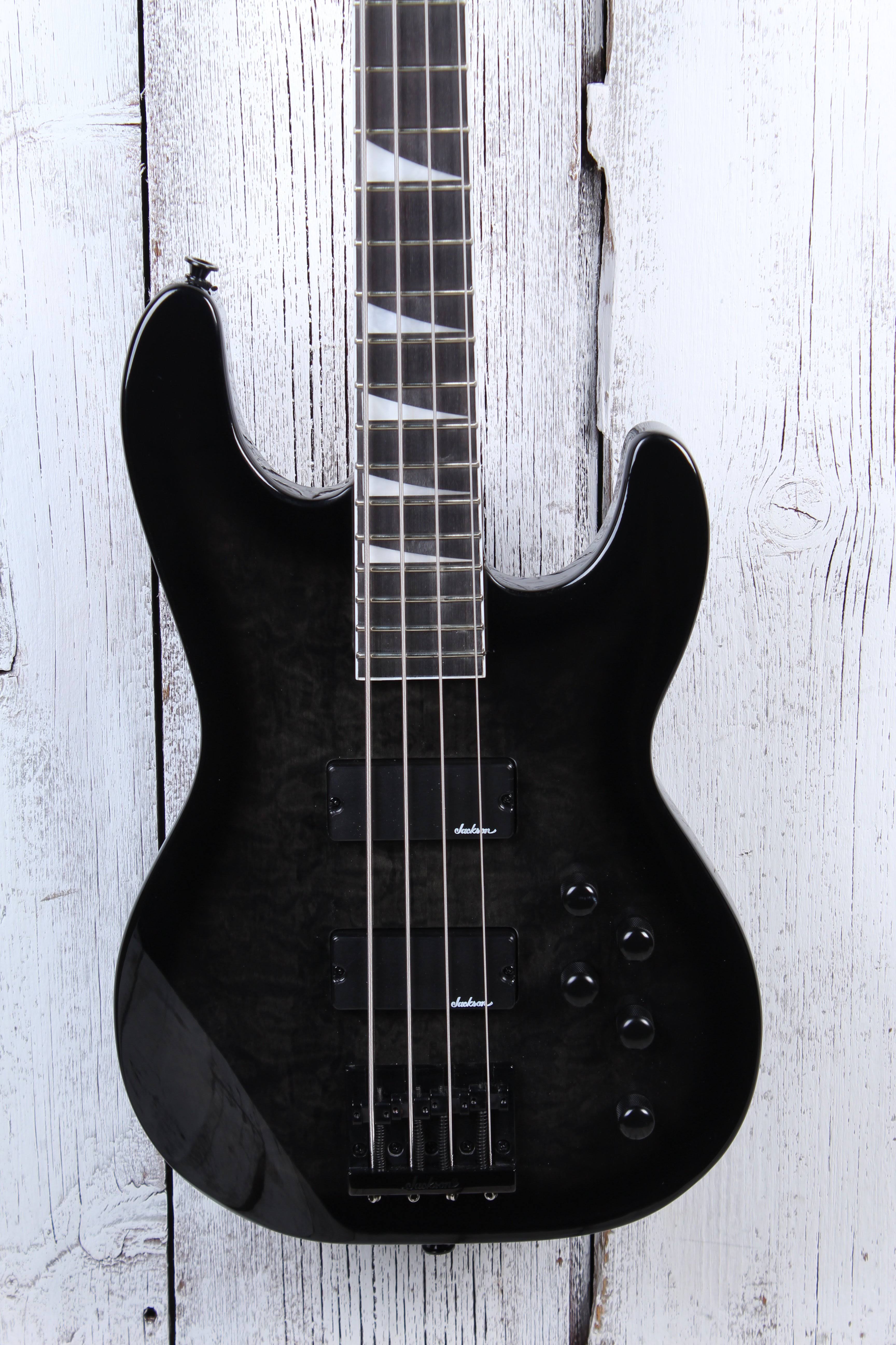 Jackson JS Series Concert Bass JS3Q Transparent Black Burst