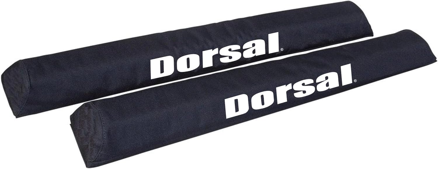 DORSAL Aero Narrow Crossbar Roof Rack Pads for Car Surfboard Kayak SUP Snowboard Racks 20/28/34 Inch Long [Pair] Pack of 2