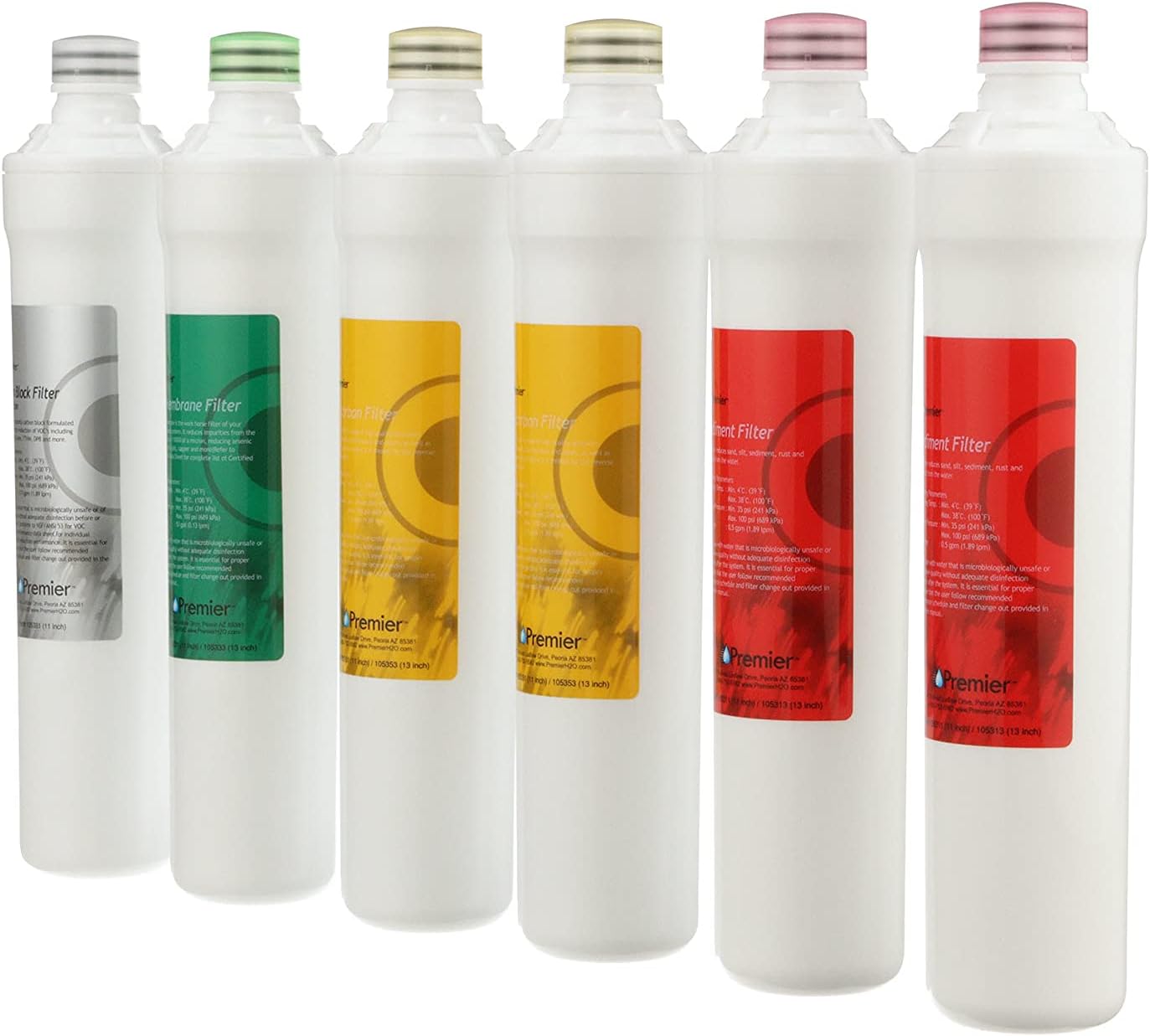 Watts Premier 531161 RO Pure Plus 6 Pack Filter Kit