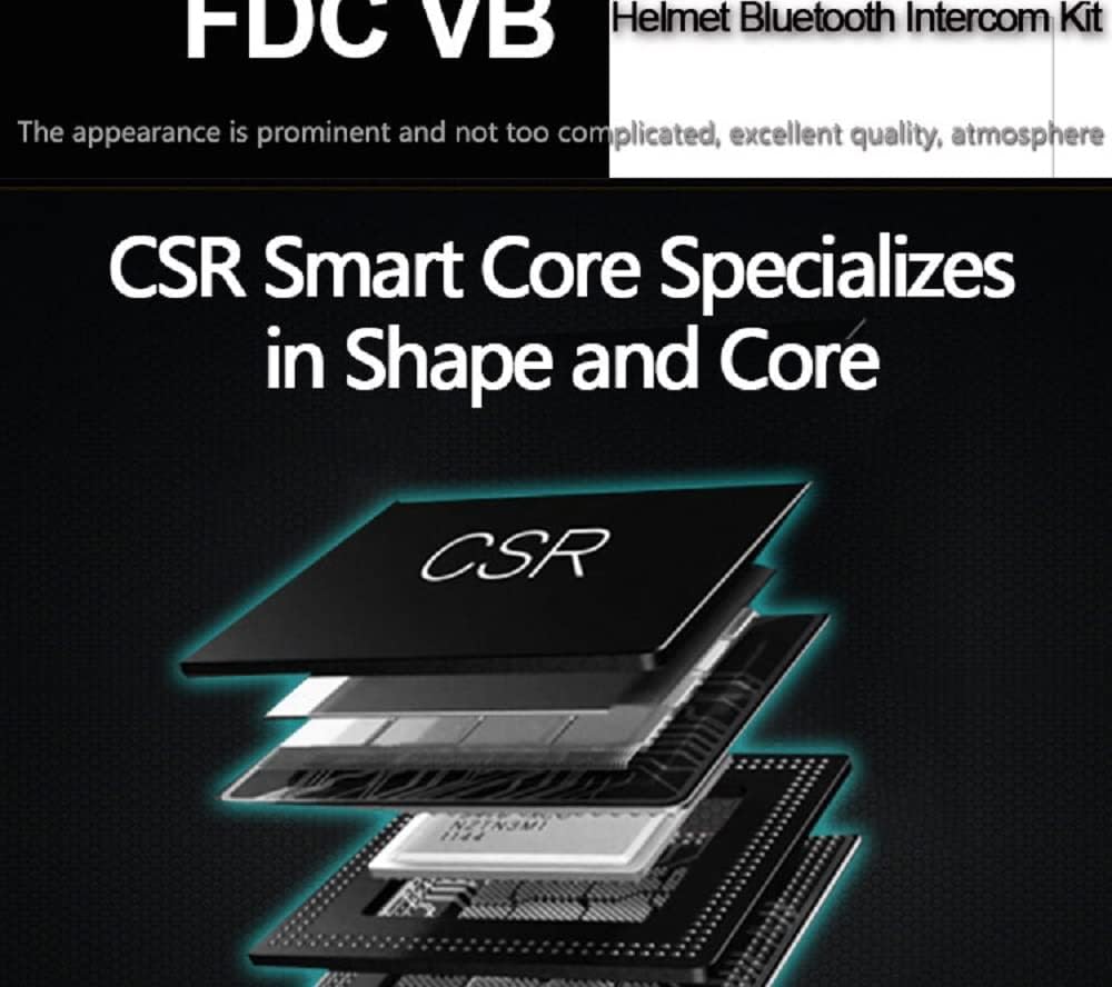 EuroFone Moto BT Bluetooth 500M Intercom Motorcycle Intercom with HD Audio and Advanced Noise Canceling Headphones (Pack 2)