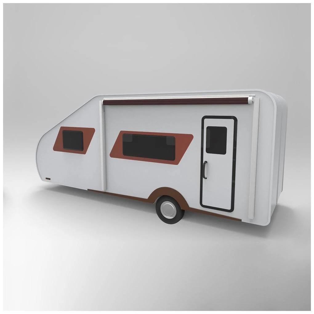 Aleko Motorized Retractable RV/Patio Awning - 20 x 8 Feet - Blue Fade