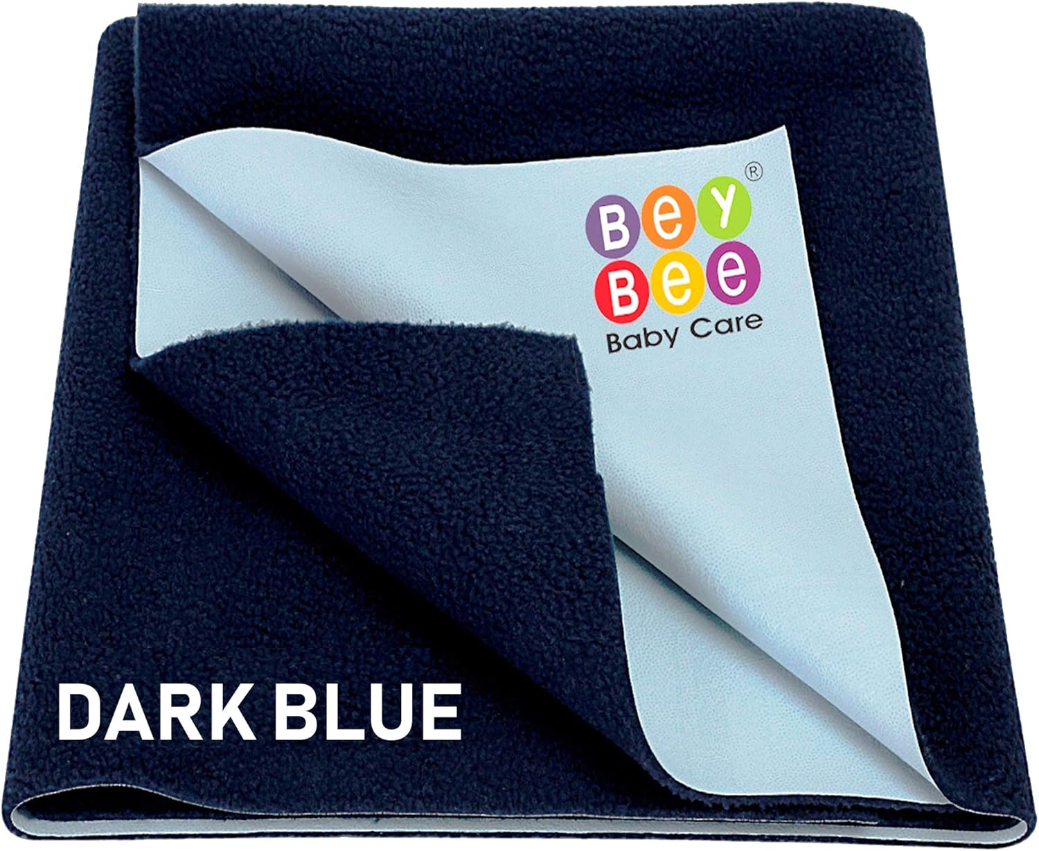 BeyBee Premium Quality Bed Pad Water Resistant Bed Protector Baby Dry Sheet, Washable Waterproof Mattress Protector/Reusable Underpad Sheet for Incontinence (Dark Blue, X-Large, 87