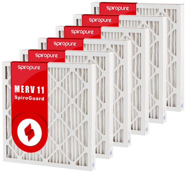 22x22 x 23.875x22 x 2x22 MERV 11 AC u0026 Furnace Filters (6 Pack)
