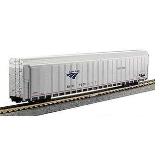 Kato KAT1065505 N Aluminum Autorack Amtrak u0026 Phase V Set No.3