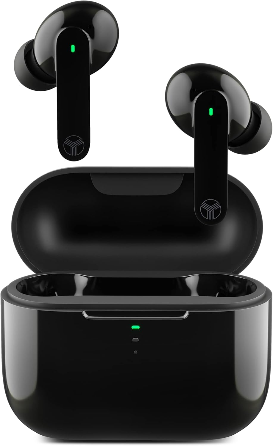 TREBLAB X1 - True Wireless Earbuds, IPX4 Waterproof Bluetooth Earbuds with Touch Control, Voice Assistant, Transparency Mode, and Gaming Mode, Up to 24 Hour Playtime, Includes Charging Case, Black Pack of 2