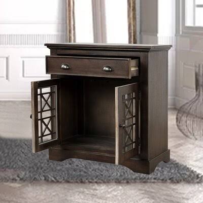 Dockett 2 Door Accent Cabinet Breakwater Bay Color: Espresso