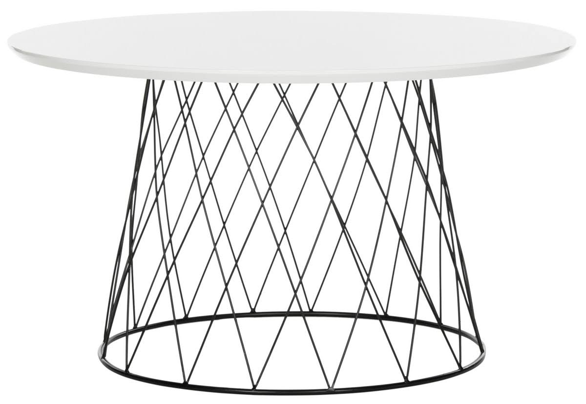 Safavieh Roe Retro Mid Century Lacquer Coffee Table - White