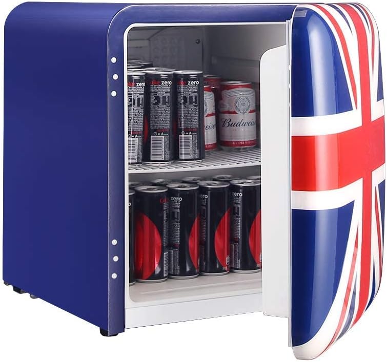 HCK 1.7 cu.ft. Compact Refrigerator Contemporary Classic Beverage Cooler with Adjustable Removable Shelves for Dorm, Apartment, Office