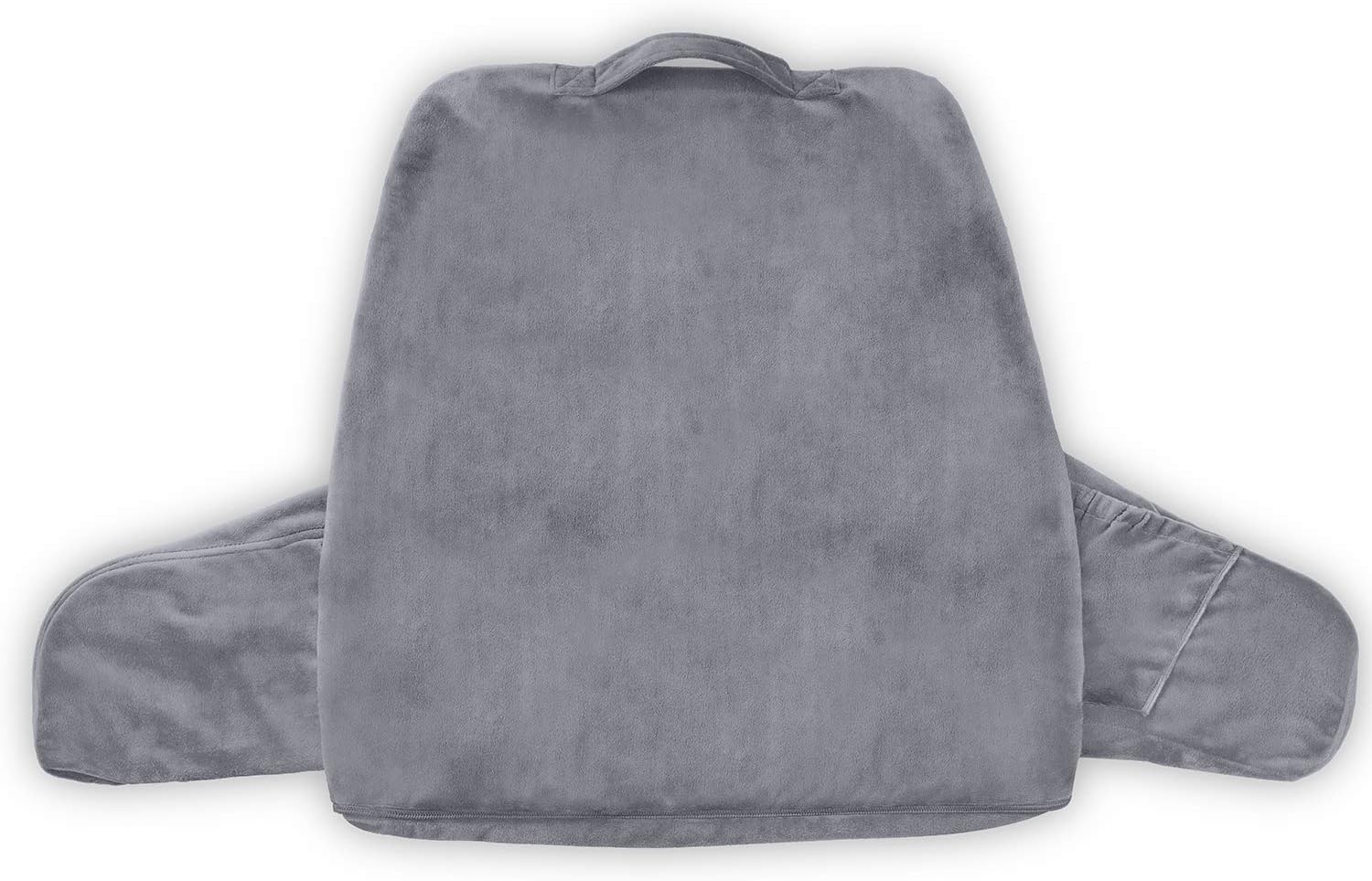 Vekkia Reading & Bed Rest Pillow with Support Arms, Pockets, Memory Foam. Perfect Back Support Cushion for Adults Reading/Watching TV/Sitting Up in Bed &ndash; Extra Foams Incl. Customize Softness-18