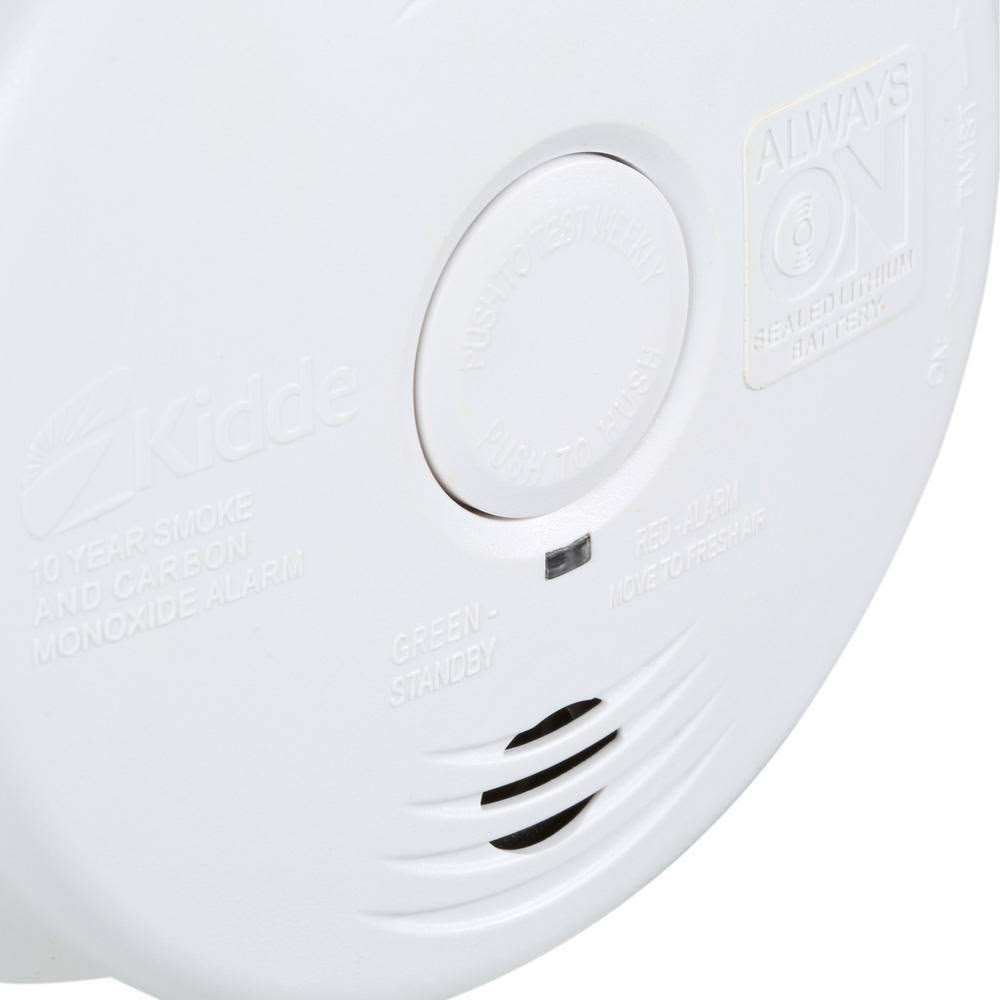 Combination Smoke Co Alarm with Voice Lithium Safety Home Battery Back Up