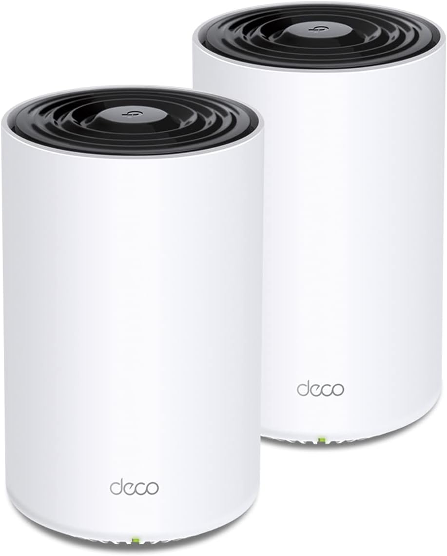 TP-Link AX6600 Deco Tri-Band WiFi 6 Mesh System(Deco X90) - Covers up to 6000 Sq.Ft, Replaces Routers and Extenders, AI-Driven and Smart Antennas, 2-Pack