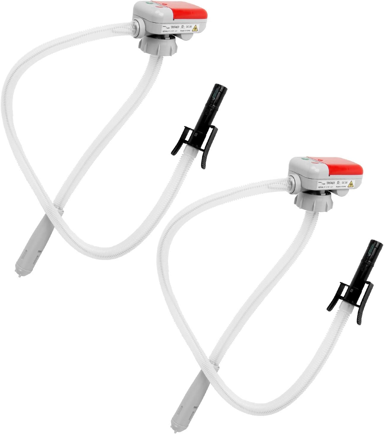 TERAPUMP 4th Gen Gas Can Fuel Transfer Pump / No More Gas Can Lifting, Fits numerous Gas Cans (Advanced Auto-Stop Sensor, & Flexible In-and-Out Take Hose) Pack of 2