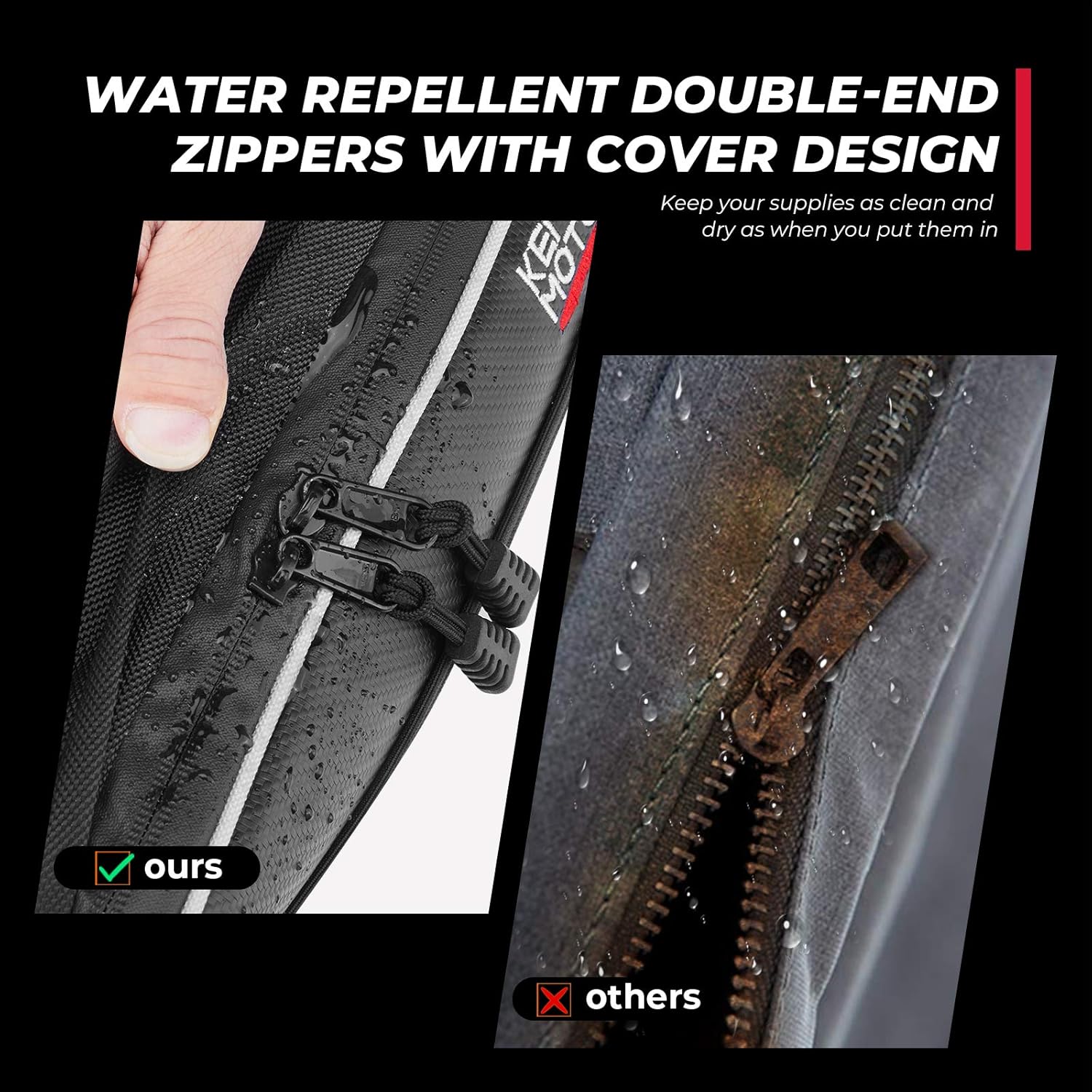 Talon Door Bags Kemimoto Talon Storage Bags Compatible with Talon 1000R 1000X 1000X-4 2019-2021 Accessories UTV Storage Bags with Knee Pad (Pack of 2)