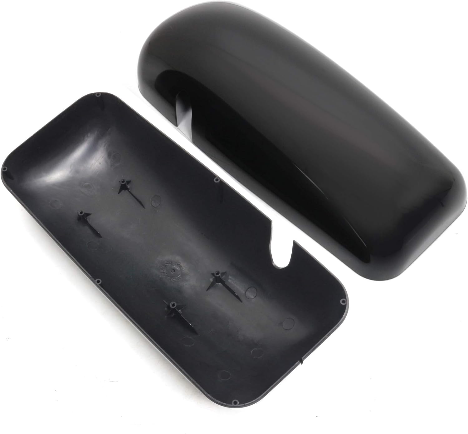 Pair Black Door Mirror Covers Left/Driver Side & Right/Passenger Side for Commercial Truck KENWORTH T600 /T660