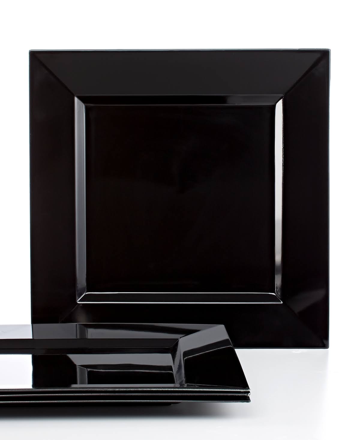 ChargeIt by Jay A81BK-13 Square Charger Plate, Black