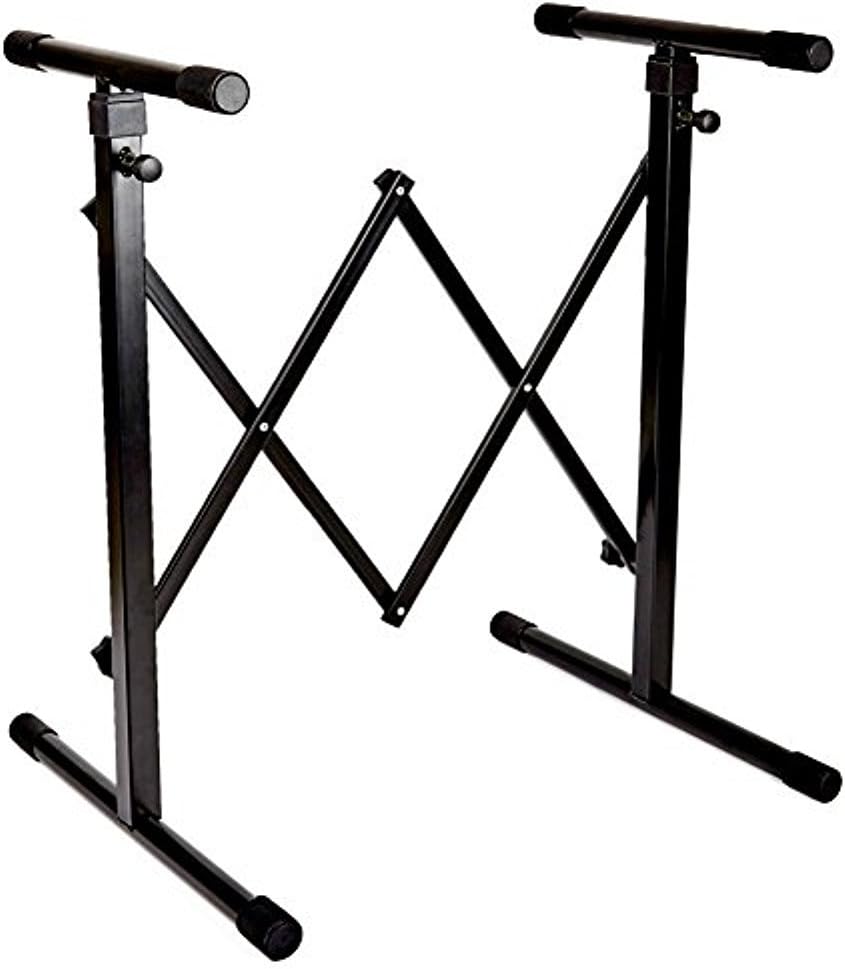 Knox Gear Universal Portable Keyboard Stand Accordion Style with Adjustable Width and Height Pack of 2