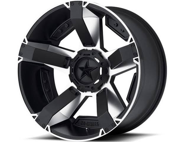 2016 Chevy Silverado 3500 XD Machined Black XD811 Rockstar II Wheels