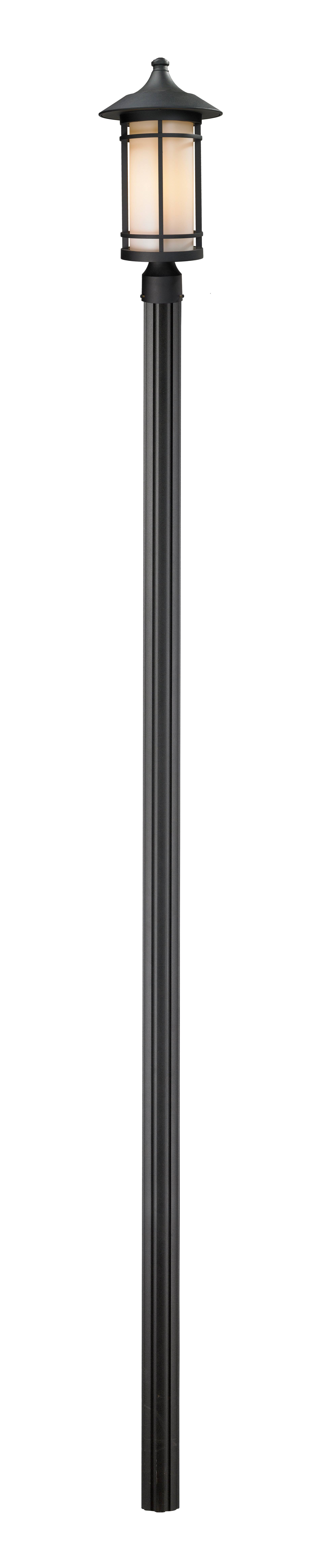 Z-Lite 527PHB-520P96-BK Woodland Black Outdoor Post Light