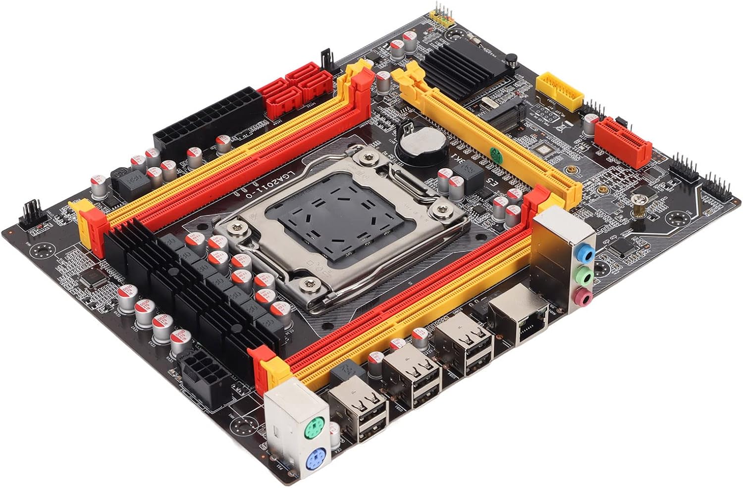 Zyyini Gaming mainboard, Computer Motherboard, Main Board with Indicator Light, Full Board Capacitor Design, DDR3 Memory, Support M.2 Hard Drives, for CPU