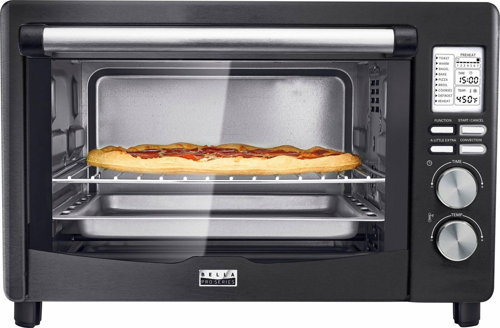 Bella - Pro Series 6-Slice Toaster Oven - Black