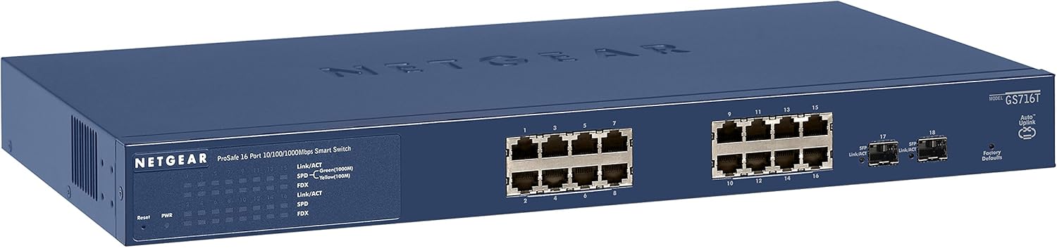 NETGEAR 8-Port Gigabit Ethernet Smart Switch (GS308T) - Managed, Desktop, Silent Operation, S350 Series Pack of 2