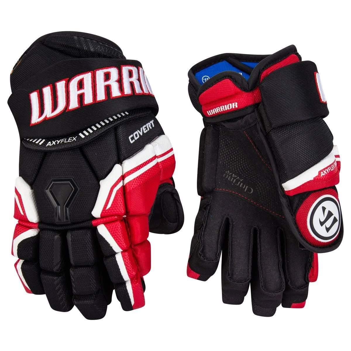 Warrior Covert QRE10 Hockey Gloves - Junior - Black/Red/White - 11.0x22