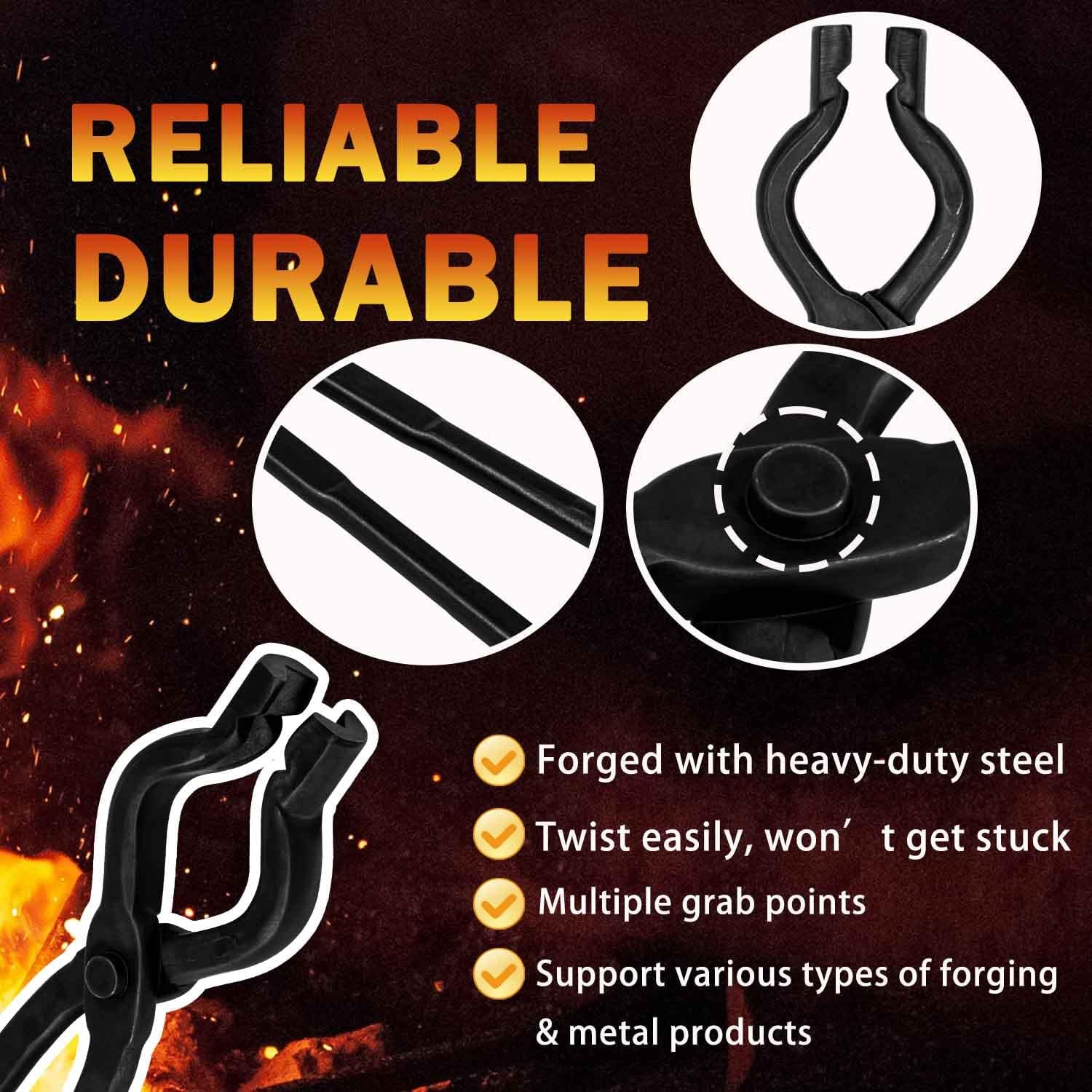 Blacksmith Tools Blacksmith Tongs, V-Bit Bolt 17