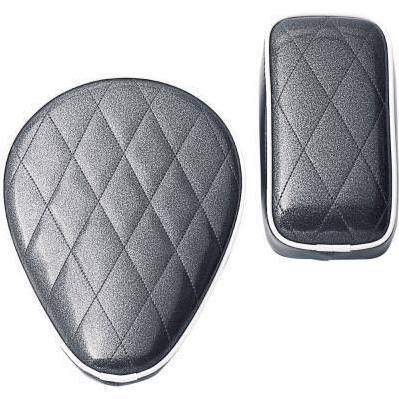 Le Pera L-105 Spring-Mounted Solo Seat Black Wide Riders Seat