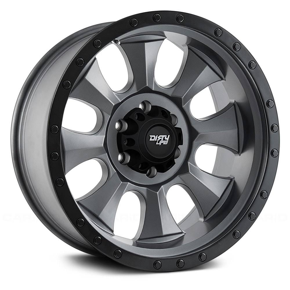 Dirty Life 9300 Ironman 18x9 6x120 +0mm Gunmetal/Black Wheel Rim 18x22 inch